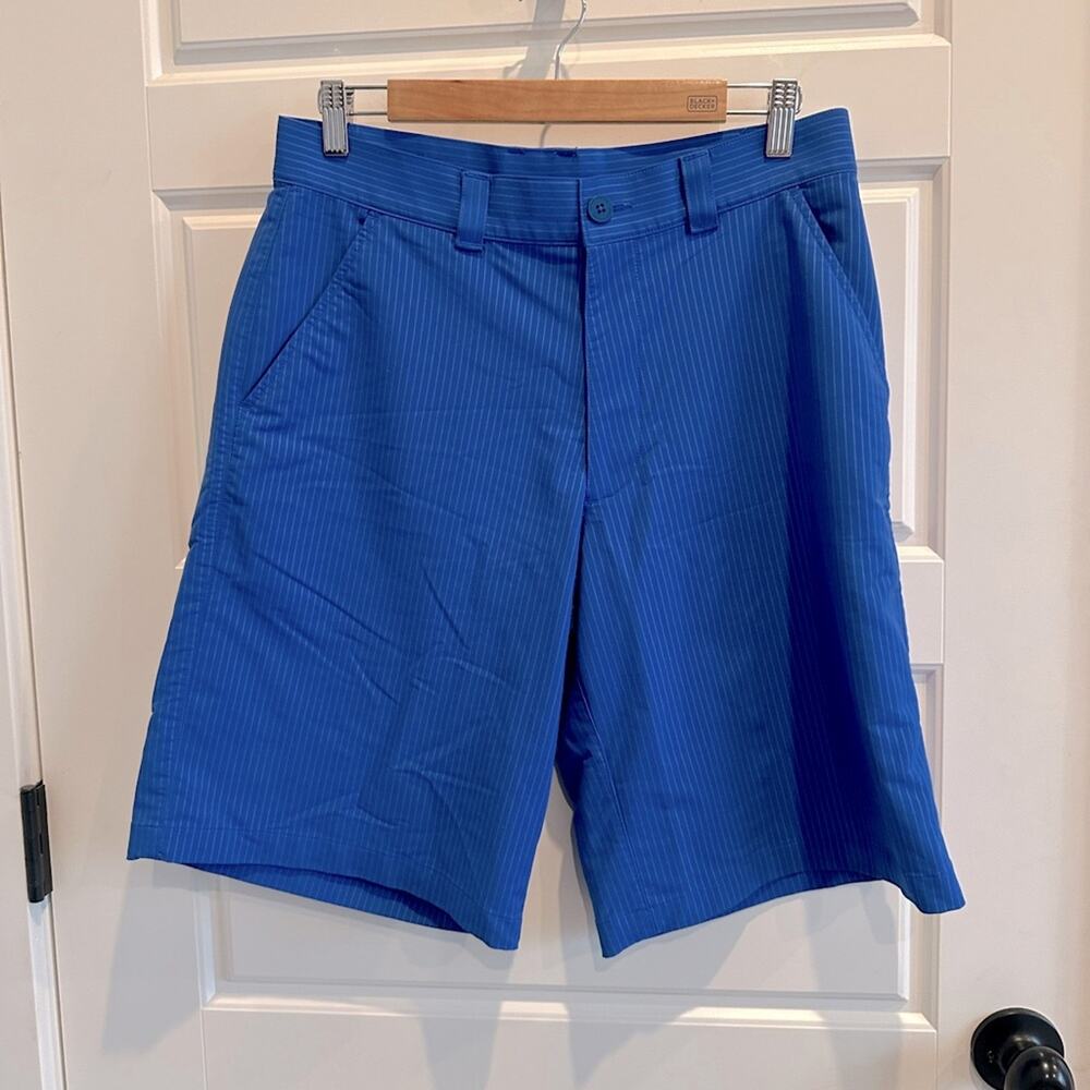 Under Armour Royal Blue Flat-Front Performance Shorts